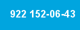 922 152-06-43